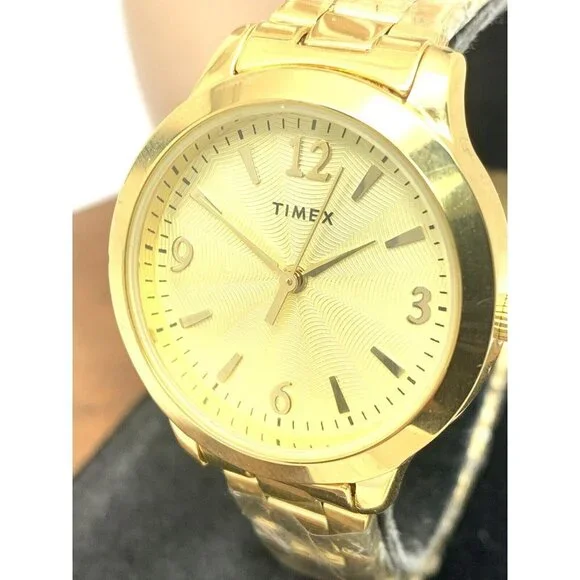 Timex Women's Watch TW2V36000 Quartz Gold Stainless Steel 32mm